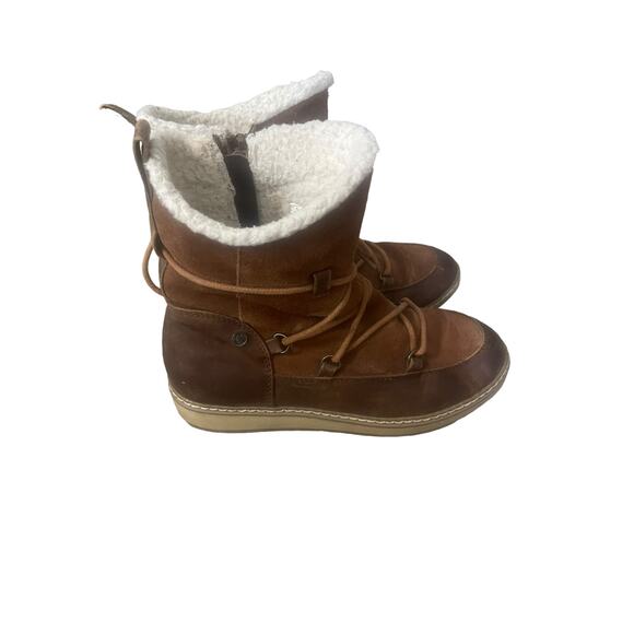 White Mountain Women's Size 6M Topaz Leather Wrap Tie Ankle Boots - Picture 1 of 12